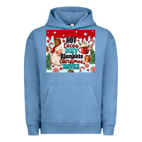 Pigment Pebble Blue hot cocoa cozy blankets christmas movies tumbler Urban Hoodie - MaliasSmallBusiness