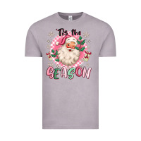 Pink Santa 'tis The Season Vintage Tee | Teevron