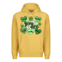 Antique Gold st. patrick's day positive affirmations Premium Hoodie - MaliasSmallBusiness
