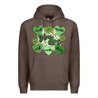 Coffee st. patrick's day positive affirmations Premium Hoodie - MaliasSmallBusiness