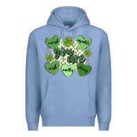 Colony Blue st. patrick's day positive affirmations Premium Hoodie - MaliasSmallBusiness