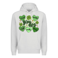 Dove Grey st. patrick's day positive affirmations Premium Hoodie - MaliasSmallBusiness