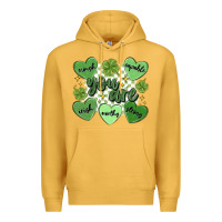 Mustard st. patrick's day positive affirmations Premium Hoodie - MaliasSmallBusiness