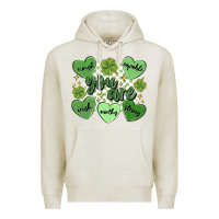 Oatmeal Heather st. patrick's day positive affirmations Premium Hoodie - MaliasSmallBusiness