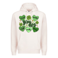 Pale Pink st. patrick's day positive affirmations Premium Hoodie - MaliasSmallBusiness