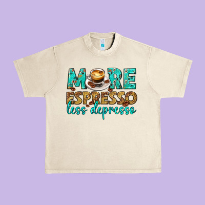 Urban Heavy Tee more espresso less depresso western