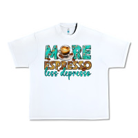 White more espresso less depresso western Urban Heavy Tee - texasbilliewilder