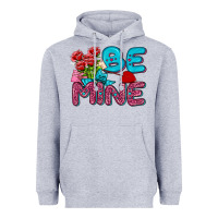 Heather Grey be mine valentine Heavyweight Hoodie - AdoDesignShop