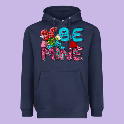 Be Mine Valentine Heavyweight Hoodie Designed By Adodesignshop