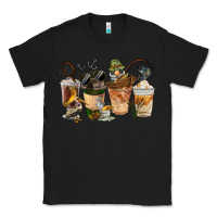 Black Fishing Coffee Cups Classic Tee - FaDigitalArtStudio