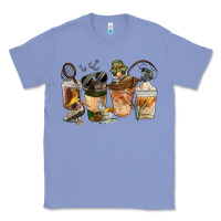 Colony Blue Fishing Coffee Cups Classic Tee - FaDigitalArtStudio
