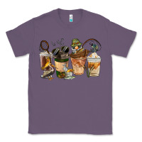 Lavender Fishing Coffee Cups Classic Tee - FaDigitalArtStudio