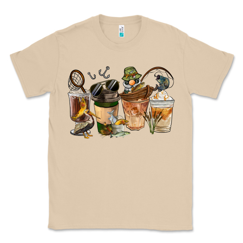 Fishing Coffee Cups Classic Tee by FaDigitalArtStudio | Teevron
