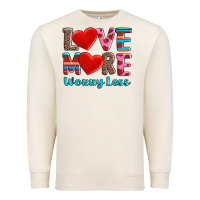 Love More Worry Less Premium Sweatshirt | Teevron