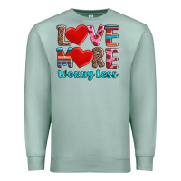 Seafoam love more worry less Premium Sweatshirt - AdoDesignShop
