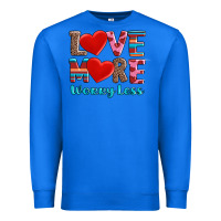 True Royal love more worry less Premium Sweatshirt - AdoDesignShop