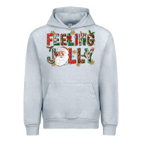 Heather Grey Feeling Jolly Urban Hoodie - NancyCooperArtShop