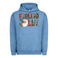Pigment Pebble Blue Feeling Jolly Urban Hoodie - NancyCooperArtShop
