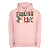 Pigment Salmon Feeling Jolly Urban Hoodie - NancyCooperArtShop