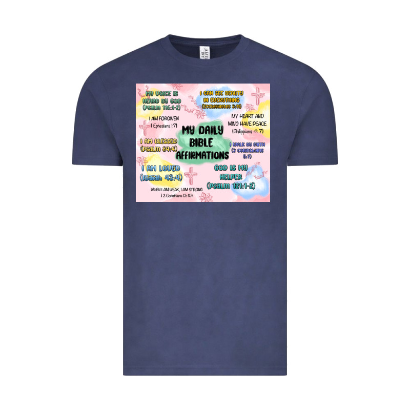 Daily Bible Affirmations Vintage Tee by MaliasSmallBusiness | Teevron
