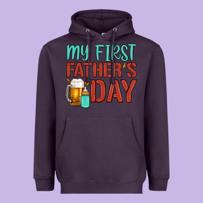 My First Father's Day Heavyweight Hoodie Designed By Artiststas