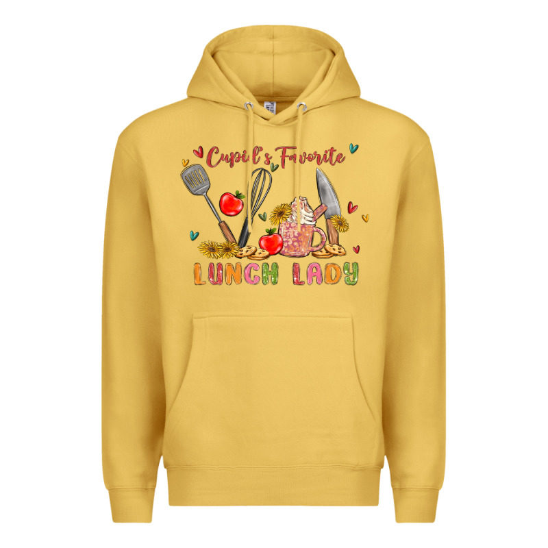 Cupids Favorite Lunch Lady Premium Hoodie by MaliasSmallBusiness | Teevron