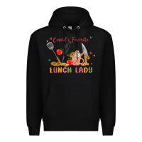 Black cupids favorite lunch lady Premium Hoodie - MaliasSmallBusiness