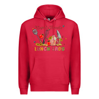 Cardinal cupids favorite lunch lady Premium Hoodie - MaliasSmallBusiness