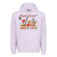 Lilac cupids favorite lunch lady Premium Hoodie - MaliasSmallBusiness
