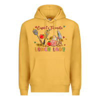 Mustard cupids favorite lunch lady Premium Hoodie - MaliasSmallBusiness