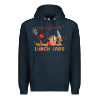 Navy cupids favorite lunch lady Premium Hoodie - MaliasSmallBusiness