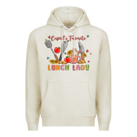 Oatmeal Heather cupids favorite lunch lady Premium Hoodie - MaliasSmallBusiness