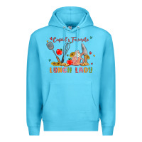 Ocean Blue cupids favorite lunch lady Premium Hoodie - MaliasSmallBusiness