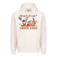 Pale Pink cupids favorite lunch lady Premium Hoodie - MaliasSmallBusiness