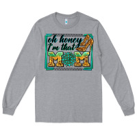 Heather Grey oh honey i'm that mom Long Sleeve Tee - Zillion Design Studio