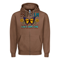 Chestnut keep calm dream on Zipper Hoodie - CowhideDigitalArt