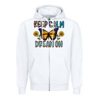 White keep calm dream on Zipper Hoodie - CowhideDigitalArt