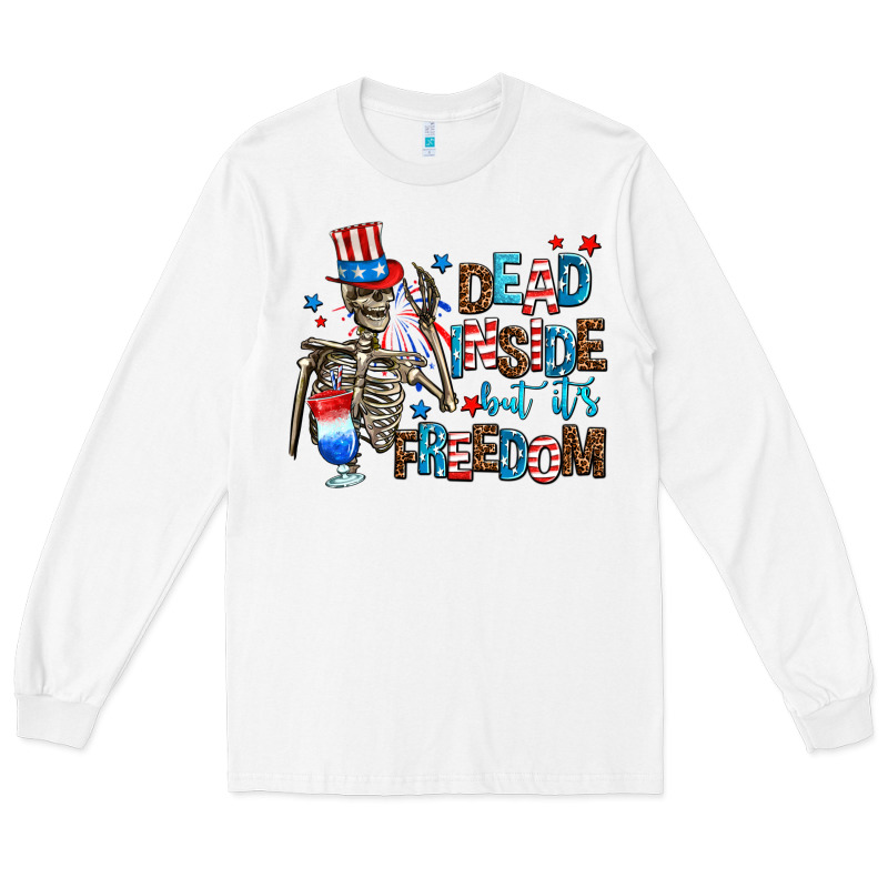 Dead Inside But Its Freedom Long Sleeve Tee by AdoDesignShop | Teevron