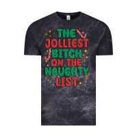 Cloud Black the jolliest bitch on the naughty list Vintage Tee - MaliasSmallBusiness