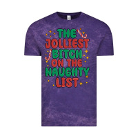 Cloud Purple the jolliest bitch on the naughty list Vintage Tee - MaliasSmallBusiness