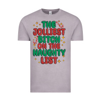 Vintage Zinc the jolliest bitch on the naughty list Vintage Tee - MaliasSmallBusiness