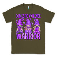 Army Green Domestic Violence Warrior Gnomes Classic Tee - texasbilliewilder