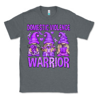 Charcoal Heather Domestic Violence Warrior Gnomes Classic Tee - texasbilliewilder