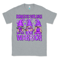 Heather Grey Domestic Violence Warrior Gnomes Classic Tee - texasbilliewilder