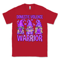 Red Domestic Violence Warrior Gnomes Classic Tee - texasbilliewilder