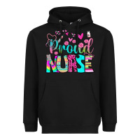 Black proud nurse Heavyweight Hoodie - BundleAndBundleShop