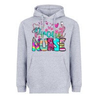 Heather Grey proud nurse Heavyweight Hoodie - BundleAndBundleShop