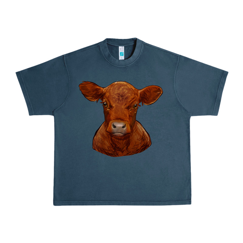Red Angus Calf Urban Heavy Tee by RanaPortraitStore | Teevron