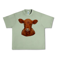 Oil Green red angus calf Urban Heavy Tee - RanaPortraitStore