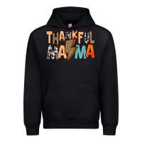 Black Thankful Mama Urban Hoodie - MaliasSmallBusiness